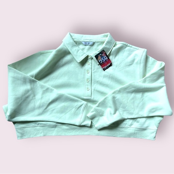 DSG Twitch and Allison, Polo Fleece Cropped Pullover - Picture 2 of 6